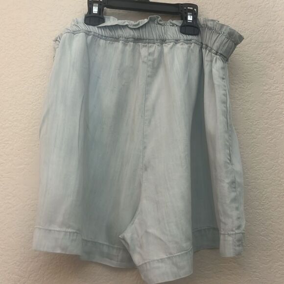 NWT Ramy Brook Roberta High-waisted Short In Chambray Large - Picture 8 of 8
